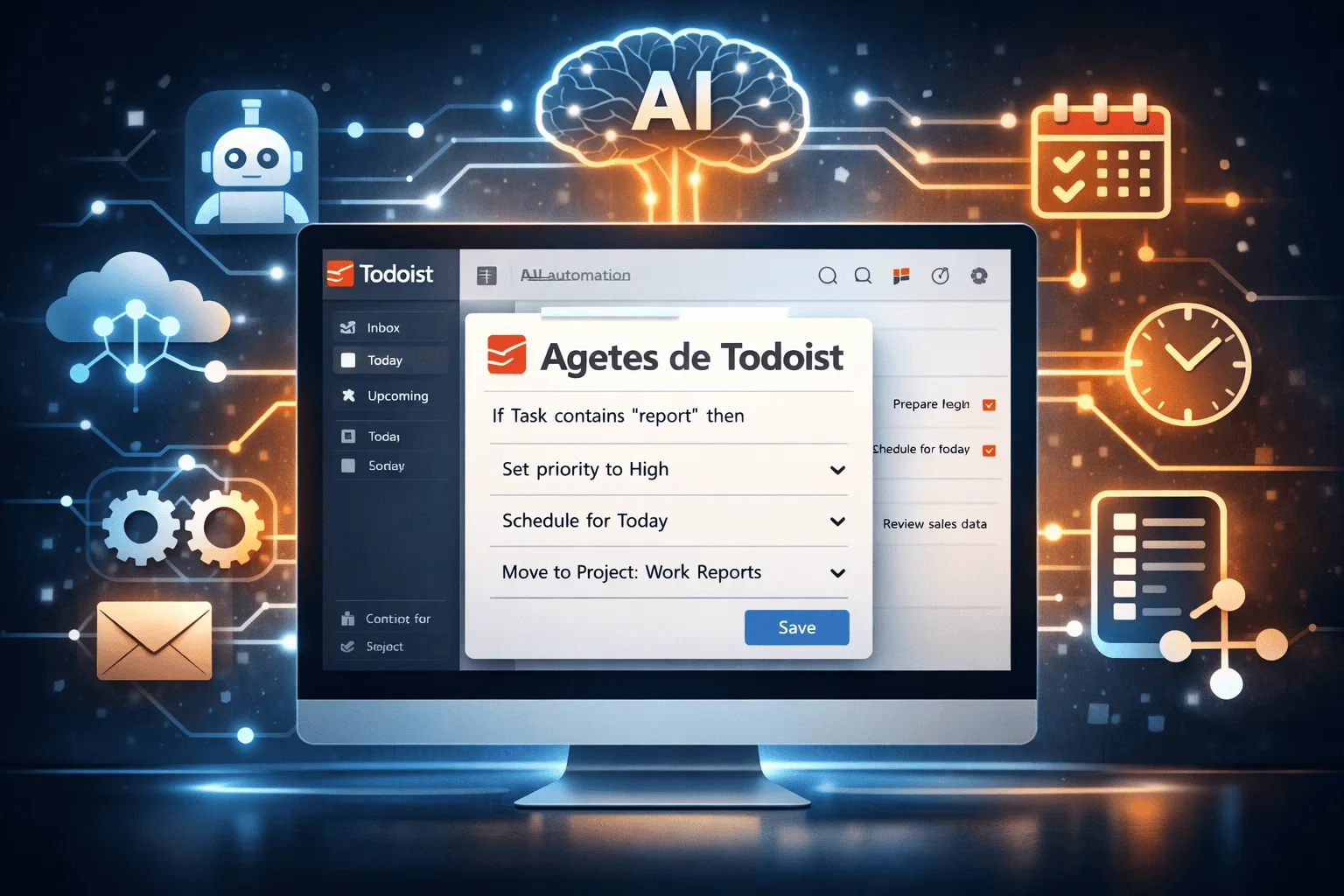 Agentes de Todoist para crear un sistema inteligente de productividad con automatización e inteligencia artificial