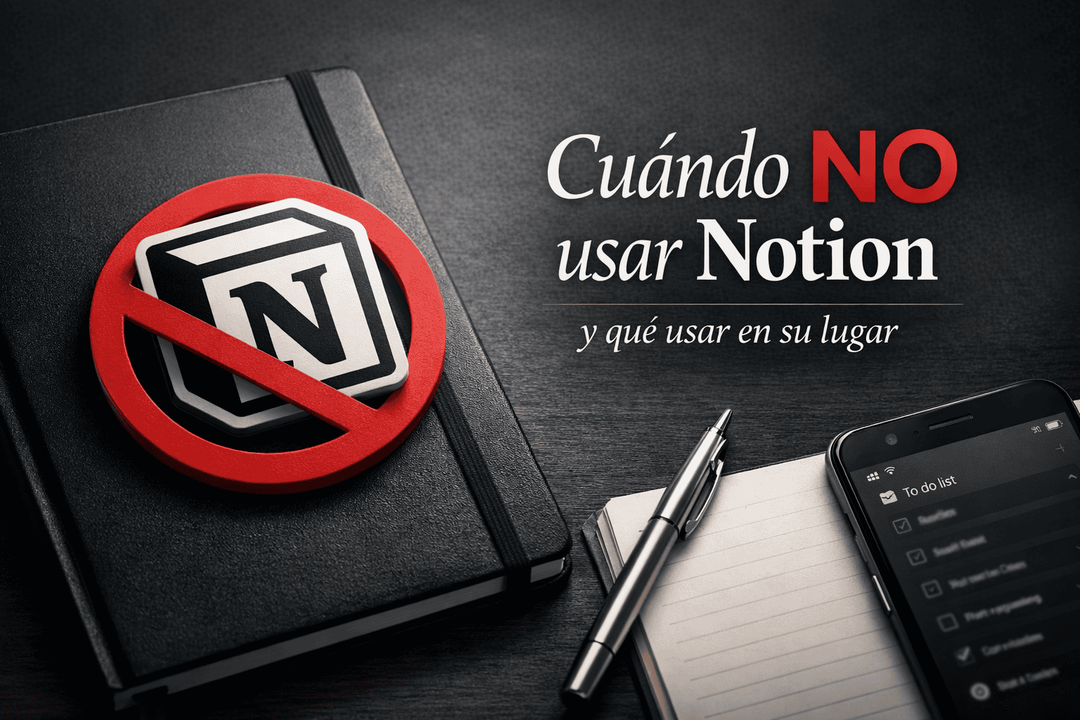 Cuándo no usar Notion y qué herramientas utilizar en su lugar para evitar fricción