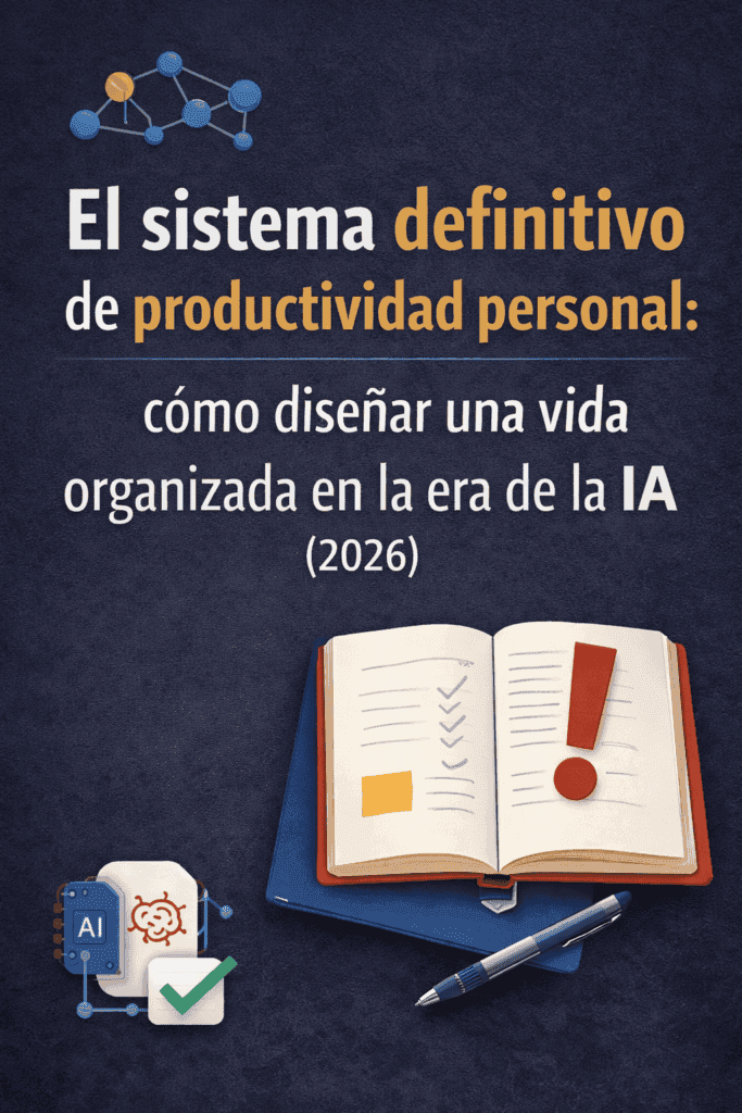 Sistema de productividad personal para diseñar una vida organizada en la era de la inteligencia artificial