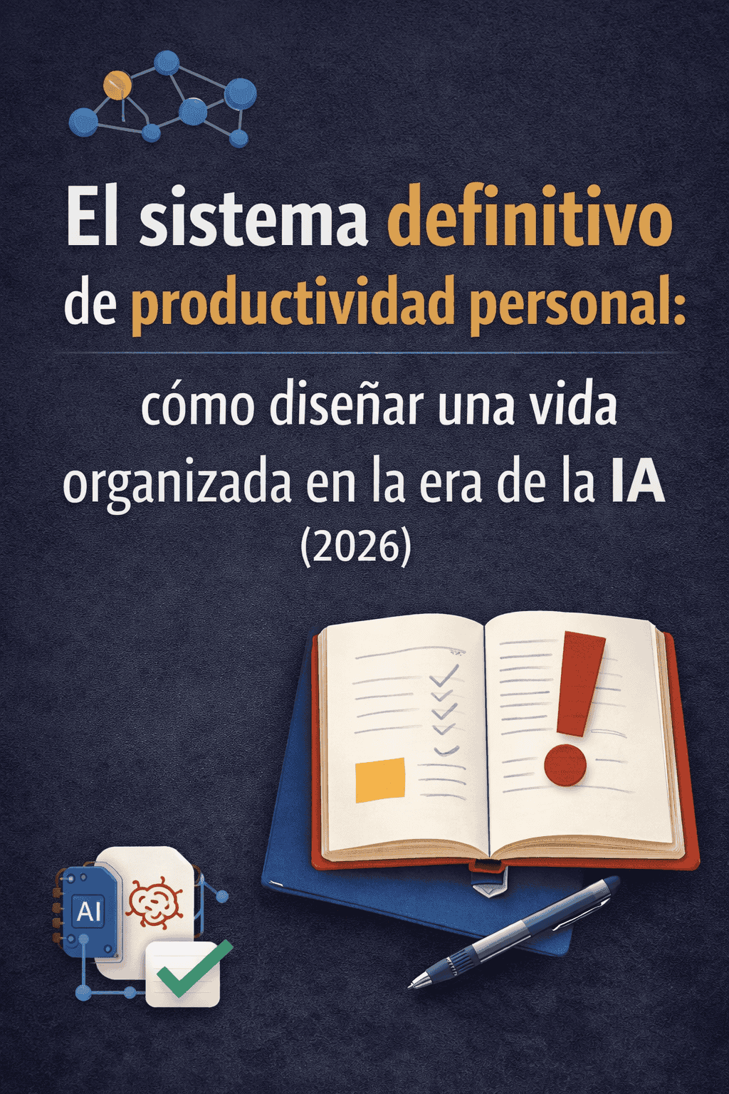Sistema de productividad personal para diseñar una vida organizada en la era de la inteligencia artificial