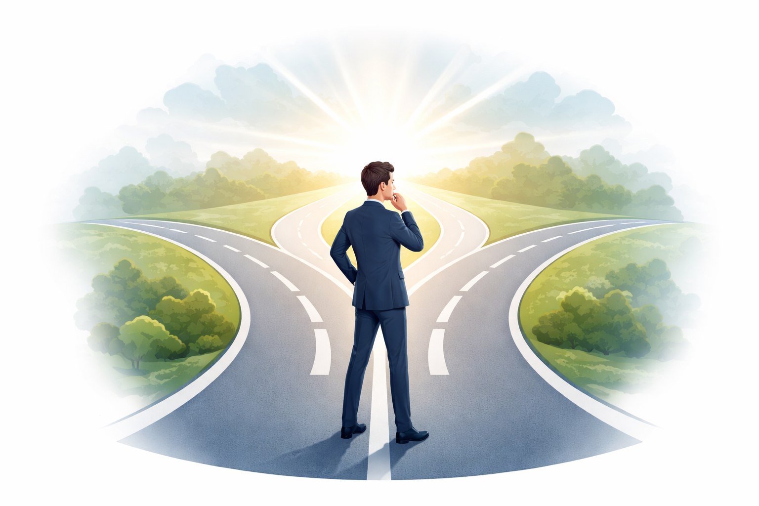 como tomar mejores decisiones persona frente a varios caminos pensando qué dirección elegir