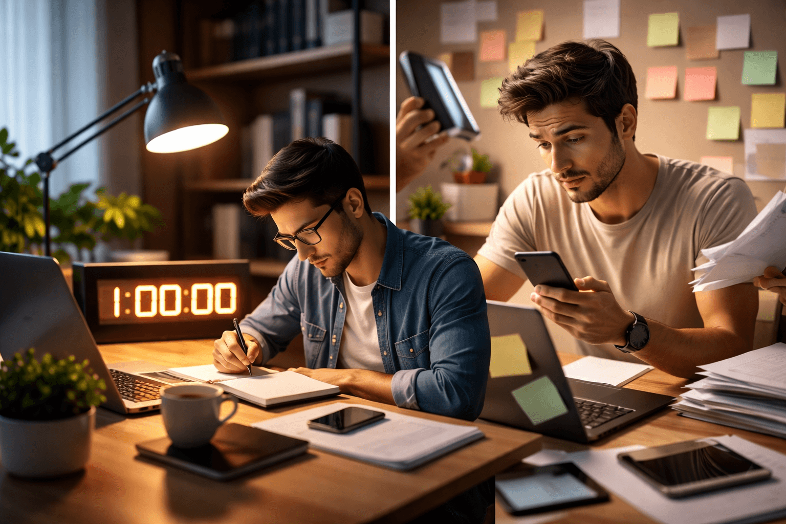 deep work vs multitarea comparación entre trabajo profundo y multitarea en productividad