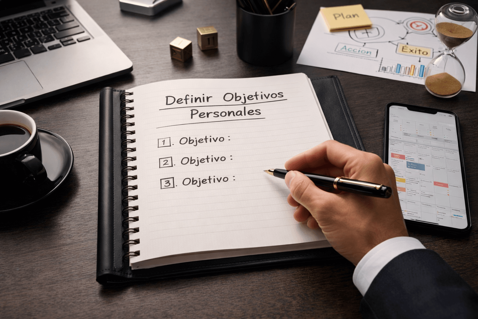 definir objetivos personales y planificar metas claras