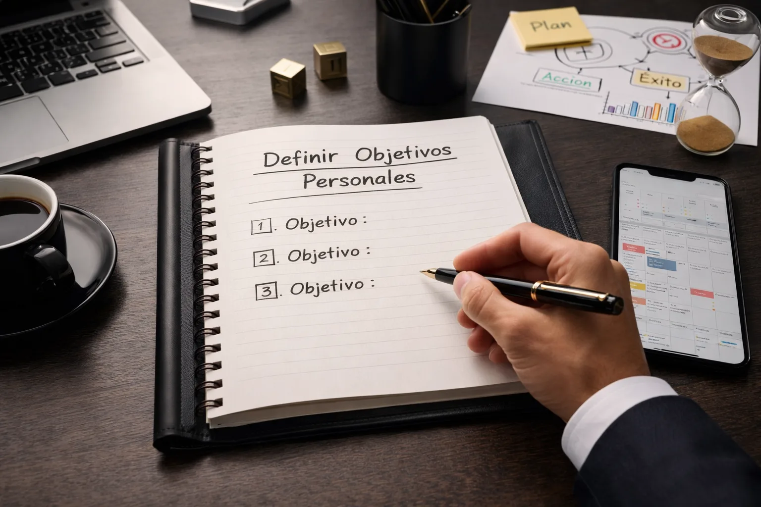 definir objetivos personales y planificar metas claras