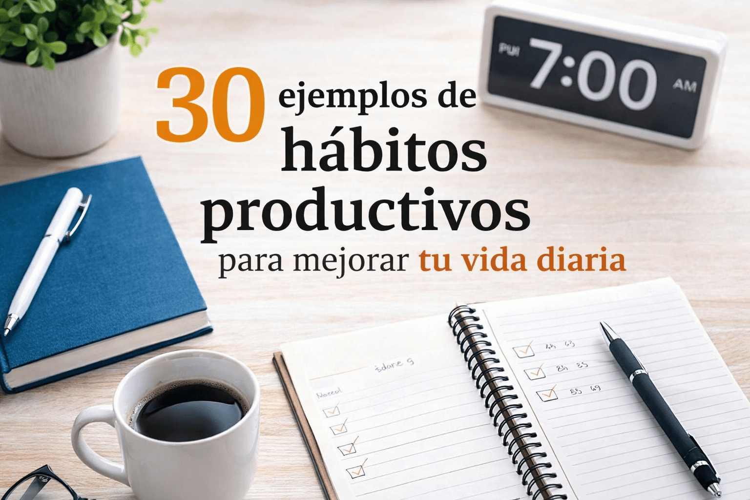 ejemplos de hábitos productivos para mejorar la vida diaria y la productividad personal