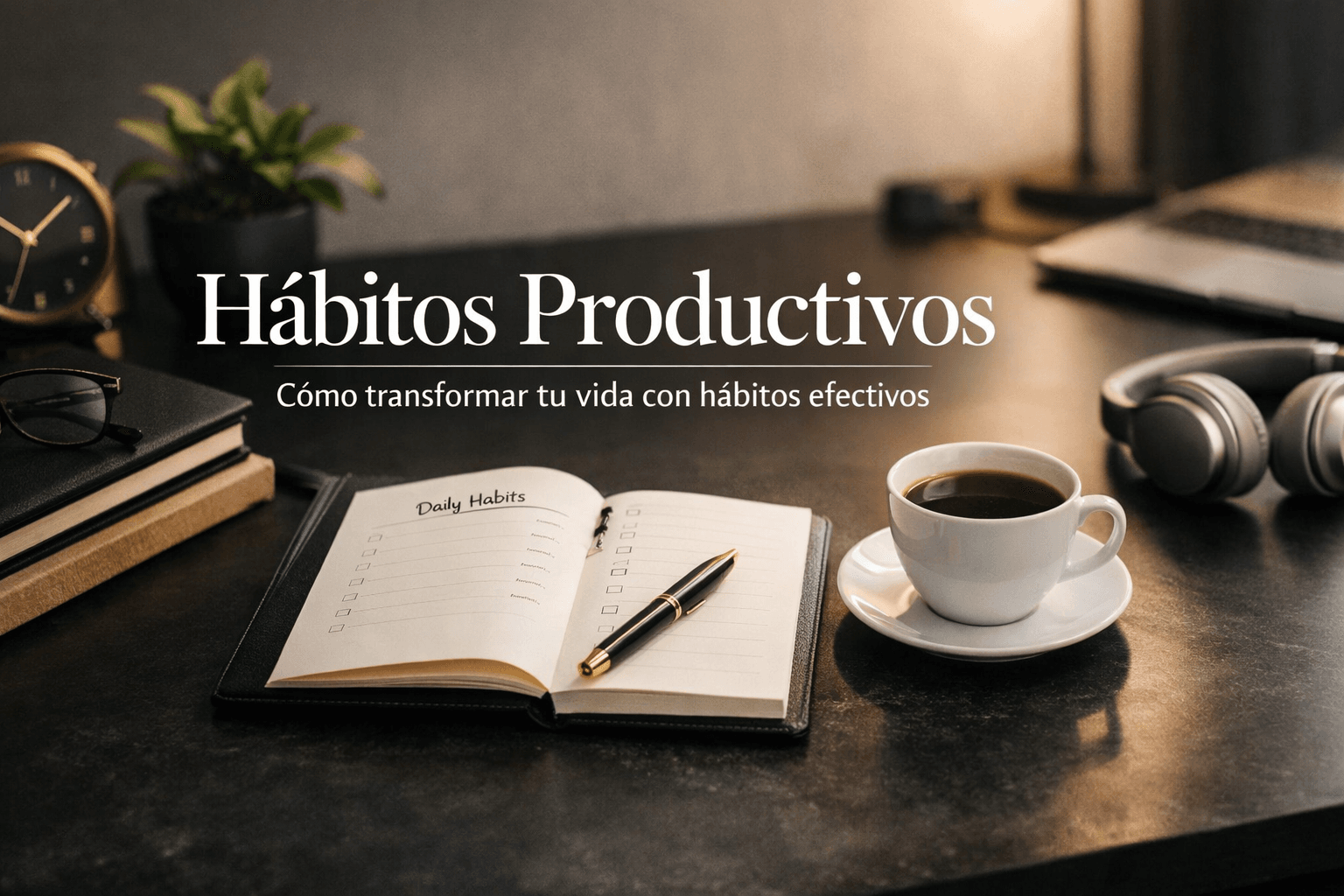 planificación de hábitos productivos en una rutina diaria