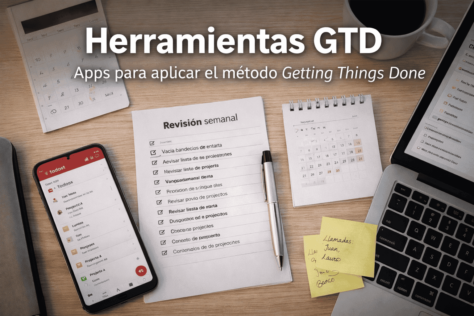 herramientas GTD para organizar tareas y proyectos con el método Getting Things Done