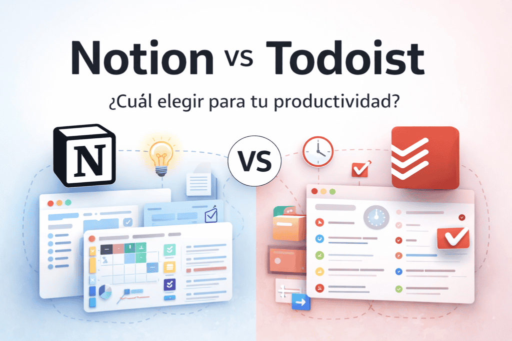 Notion vs Todoist comparativa de herramientas de productividad