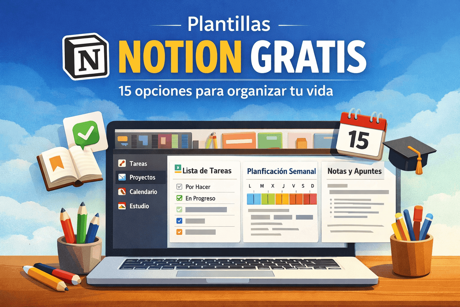 plantillas notion gratis para organizar tareas proyectos y productividad