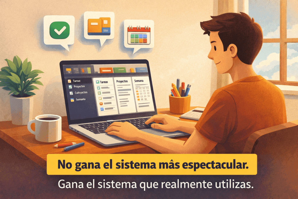 organizar tareas proyectos y semana con plantillas notion gratis en un sistema de productividad
