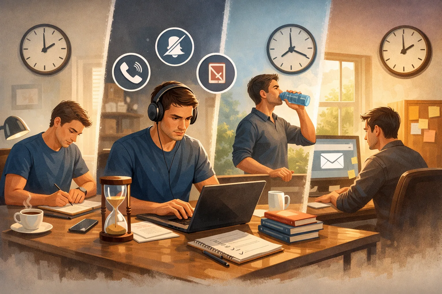 rutina de deep work diaria para trabajar con concentración profunda y máxima productividad