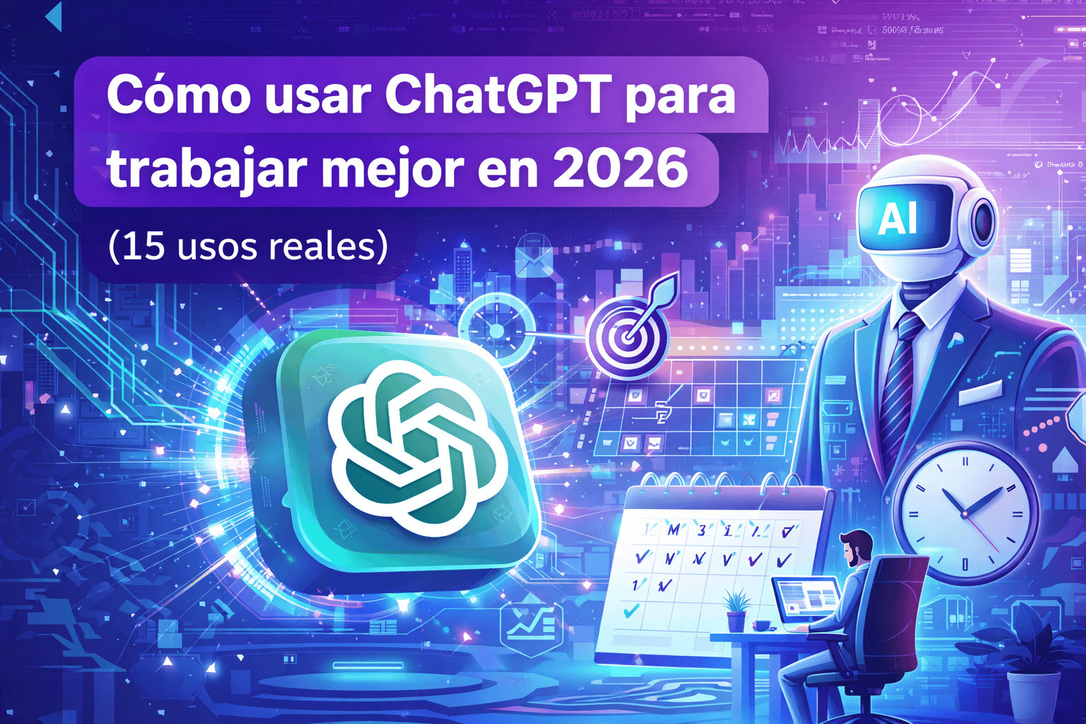 cómo usar ChatGPT para mejorar la productividad en el trabajo y automatizar tareas en 2026