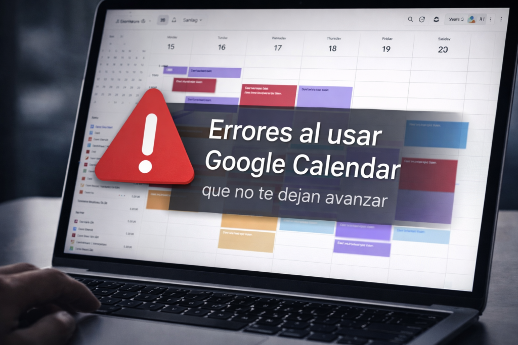 errores al usar Google Calendar que afectan a tu productividad diaria
