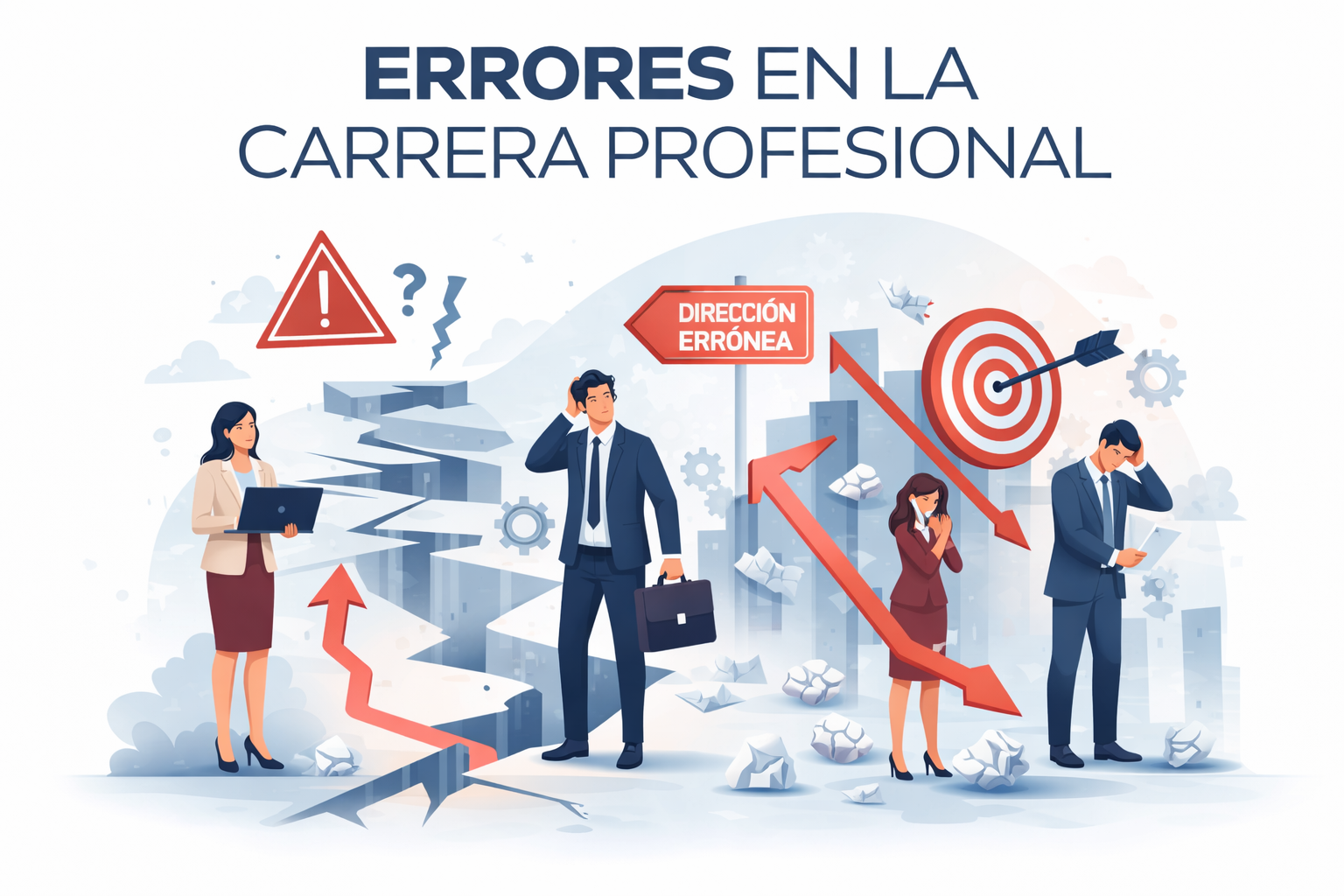 Errores en la carrera profesional que frenan el progreso y destruyen una trayectoria profesional