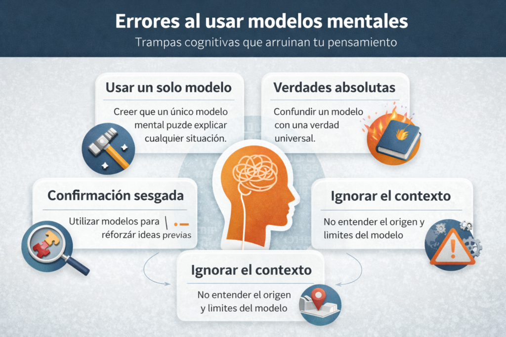 diagrama errores al usar modelos mentales al analizar problemas