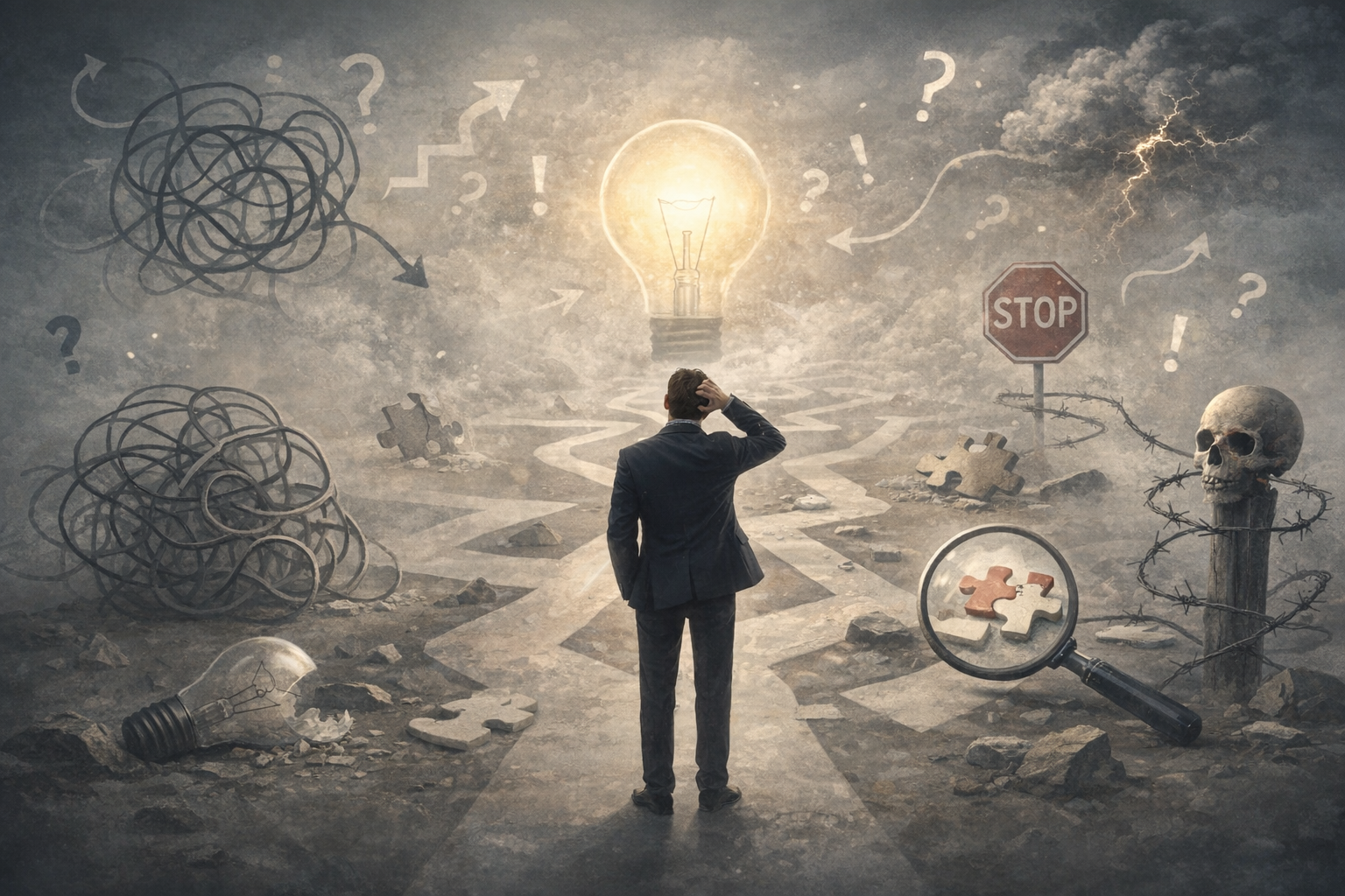 errores al usar modelos mentales al analizar problemas complejos