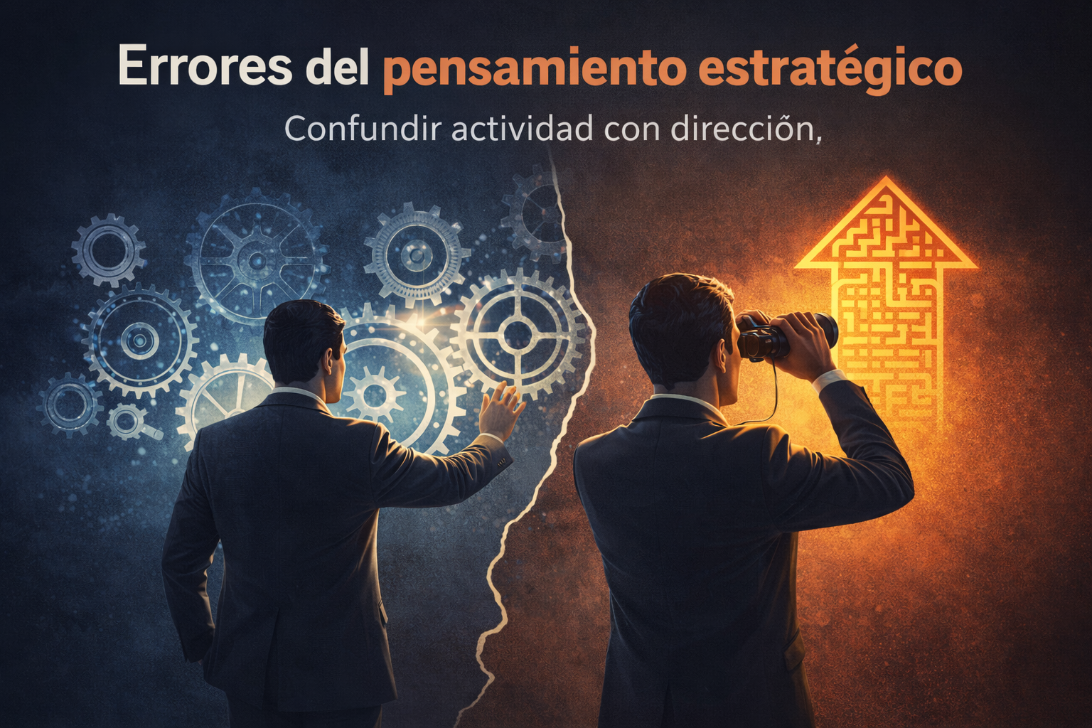 errores del pensamiento estratégico al confundir actividad con dirección