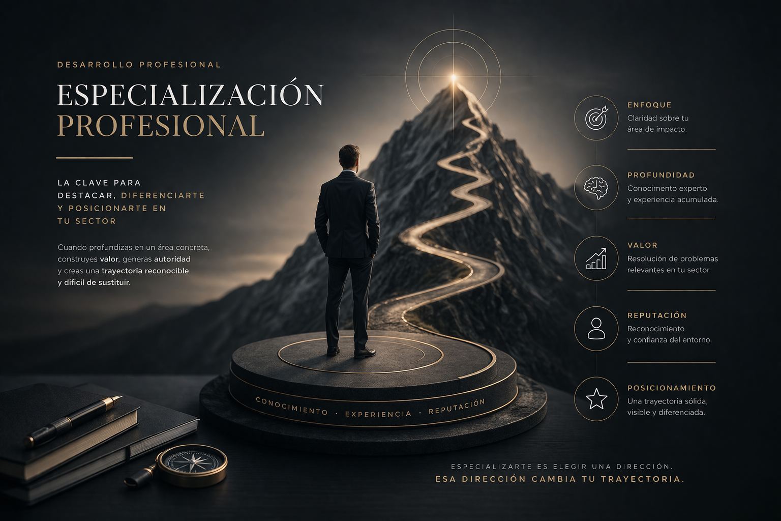 especialización profesional para construir posicionamiento profesional en tu sector