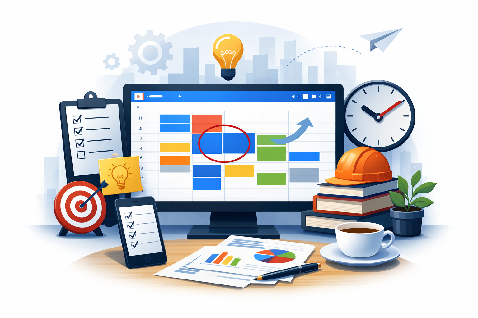 google calendar productividad organizar tiempo con bloques y planificación eficiente