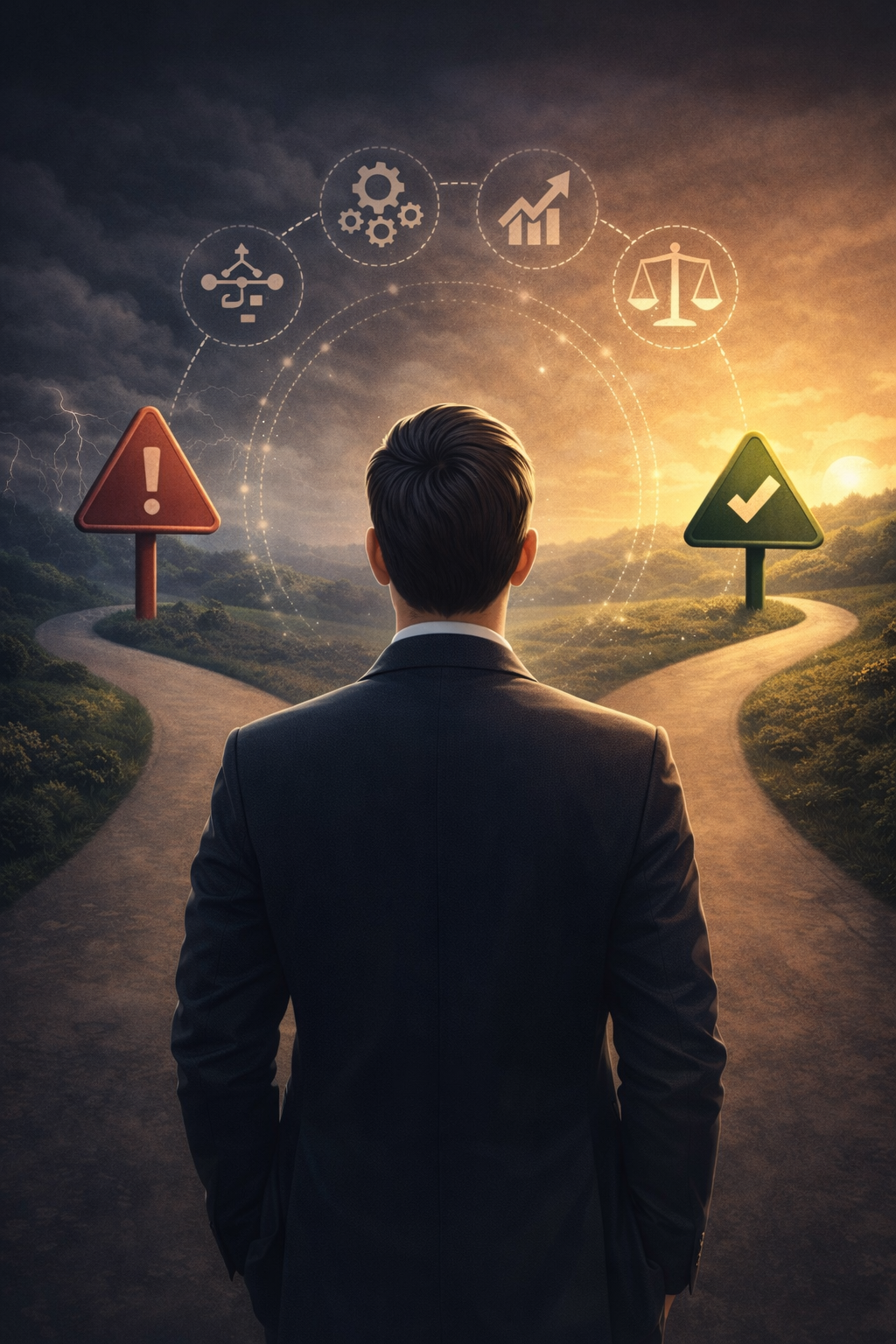 persona tomando decisiones utilizando modelos mentales estratégicos