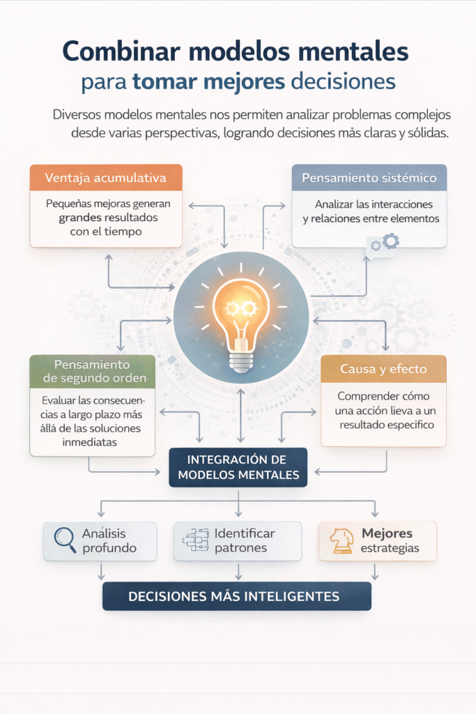 diagrama de modelos mentales para tomar mejores decisiones
