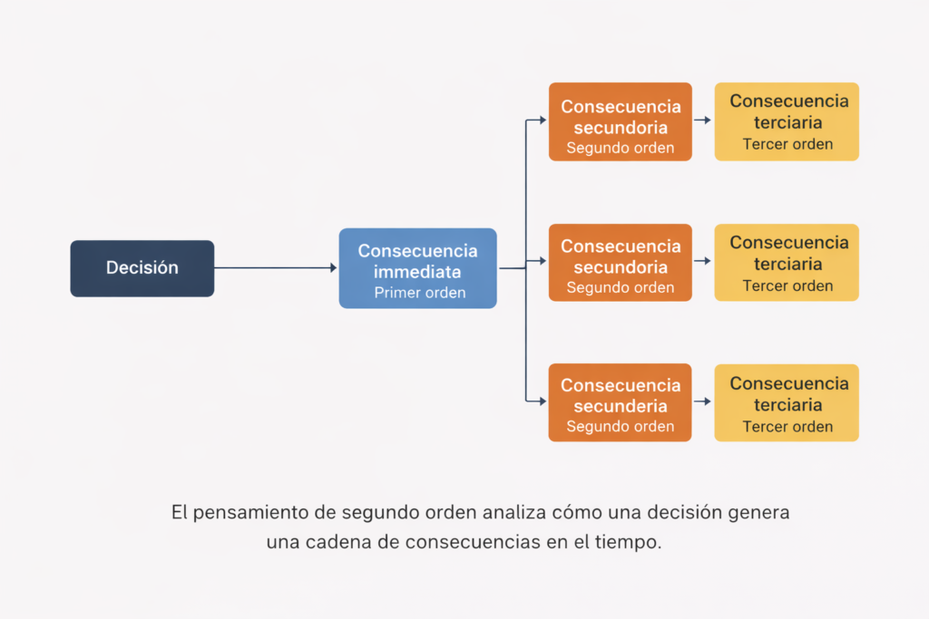 pensamiento de segundo orden y cadena de consecuencias en la toma de decisiones
