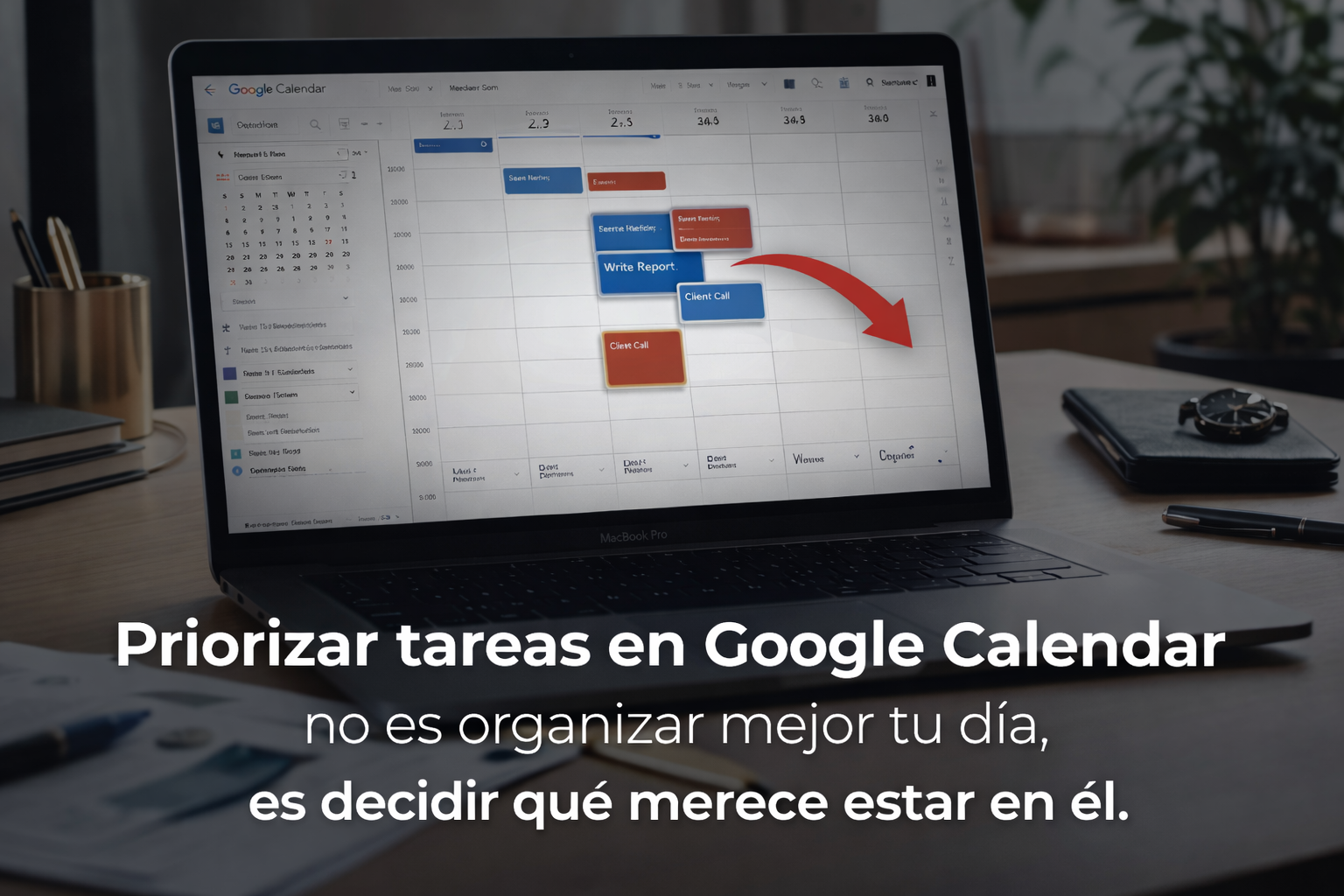 cómo priorizar tareas en Google Calendar sin saturarse ni perder el control