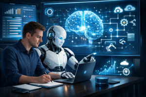 productividad con inteligencia artificial en el trabajo moderno