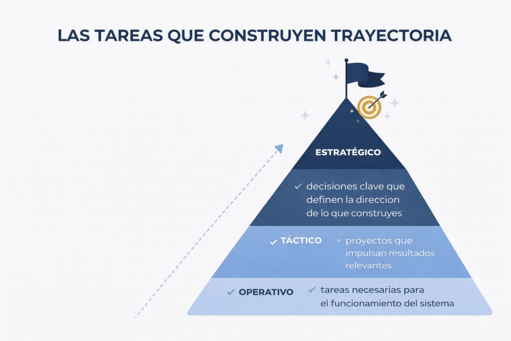 jerarquía de tareas estratégicas tácticas y operativas en productividad