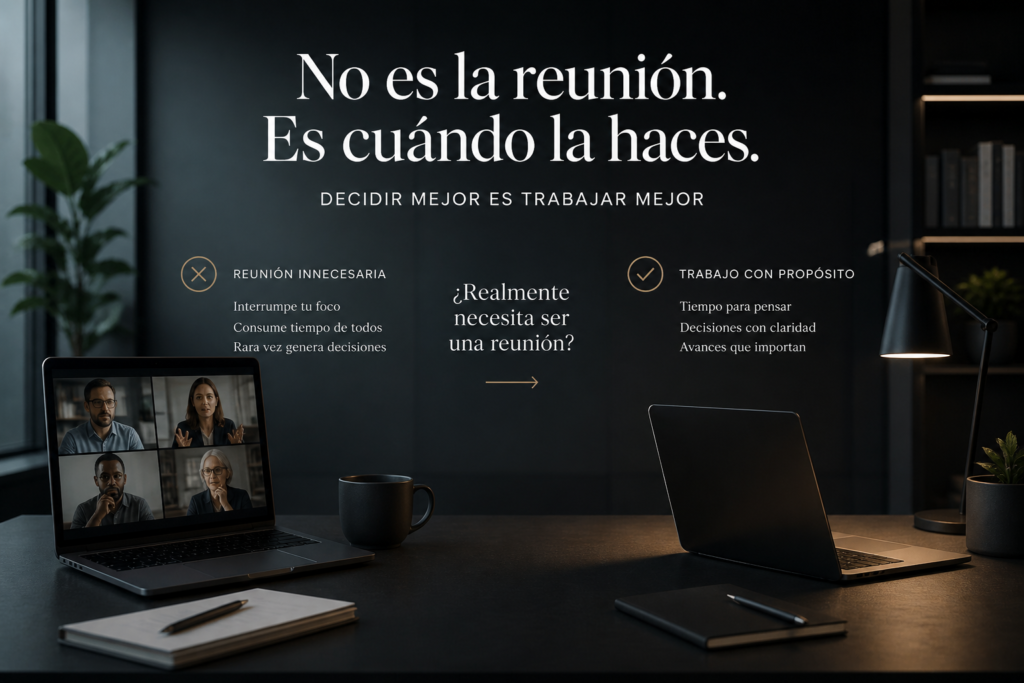 cuándo una reunión hace falta evitar reuniones innecesarias productividad