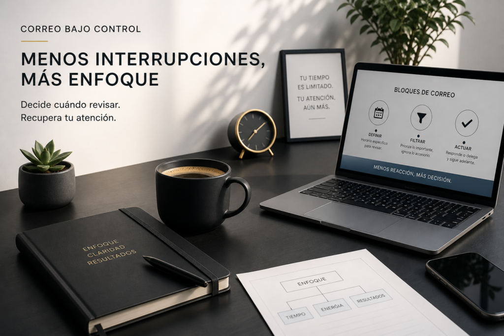 cuántas veces revisar el correo al día productividad foco bloques correo