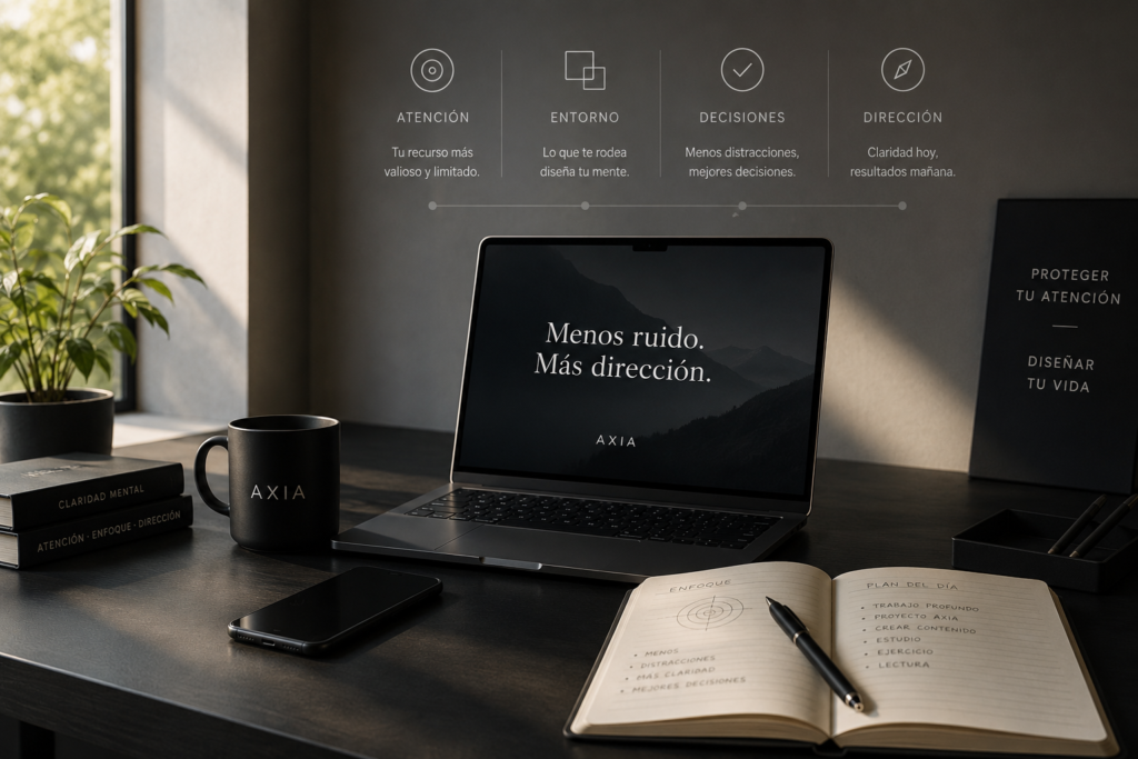 entorno digital diseñado para proteger la atención y reducir distracciones