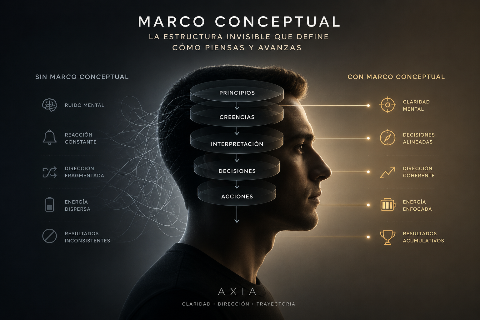 Marco conceptual y estructura mental con el sistema AXIA