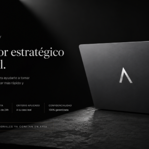 AXIA Advisory, servicio de asesoramiento estratégico personalizado para profesionales y emprendedores.