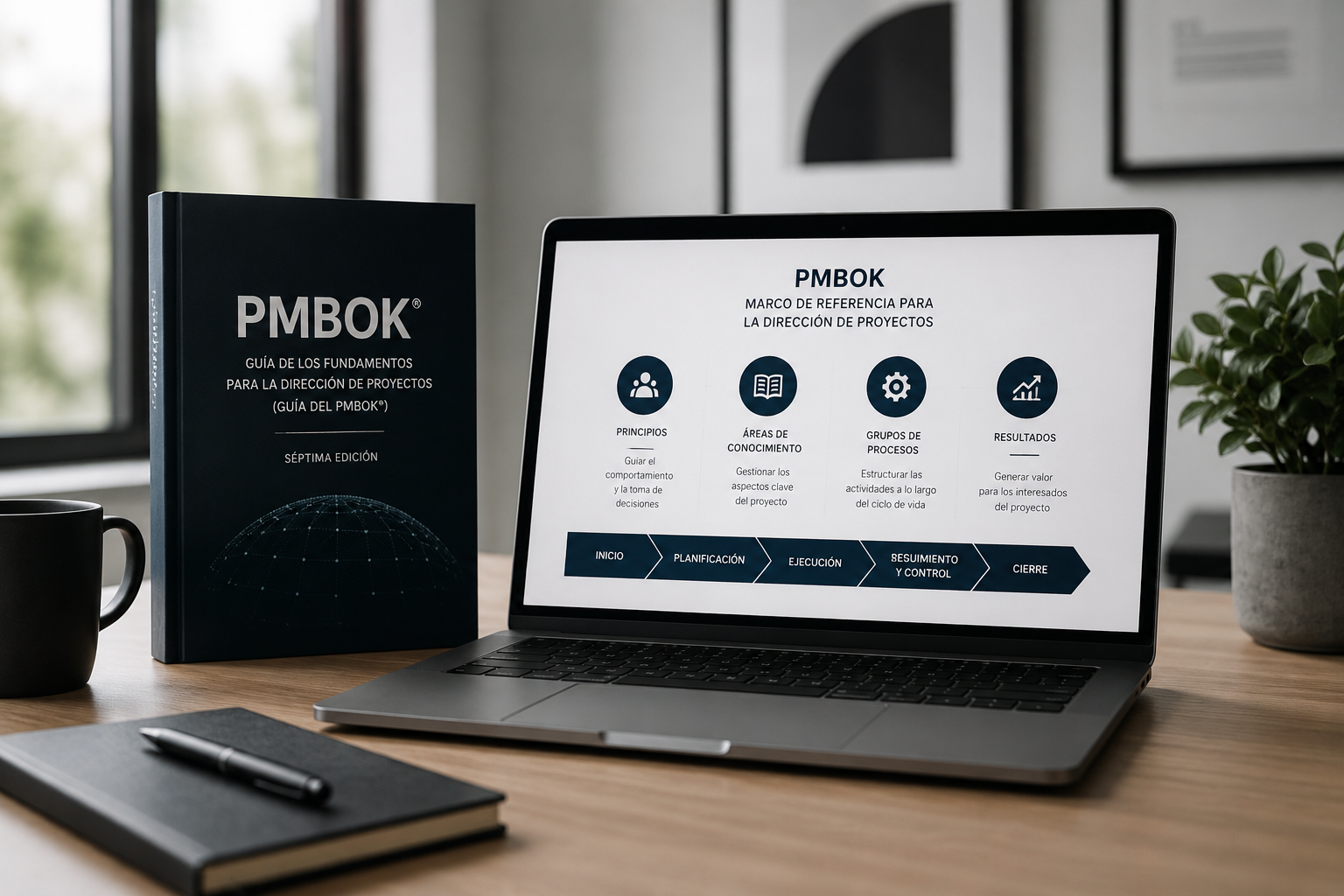 PMBOK como marco de referencia para la gestión de proyectos con planificación, procesos y toma de decisiones