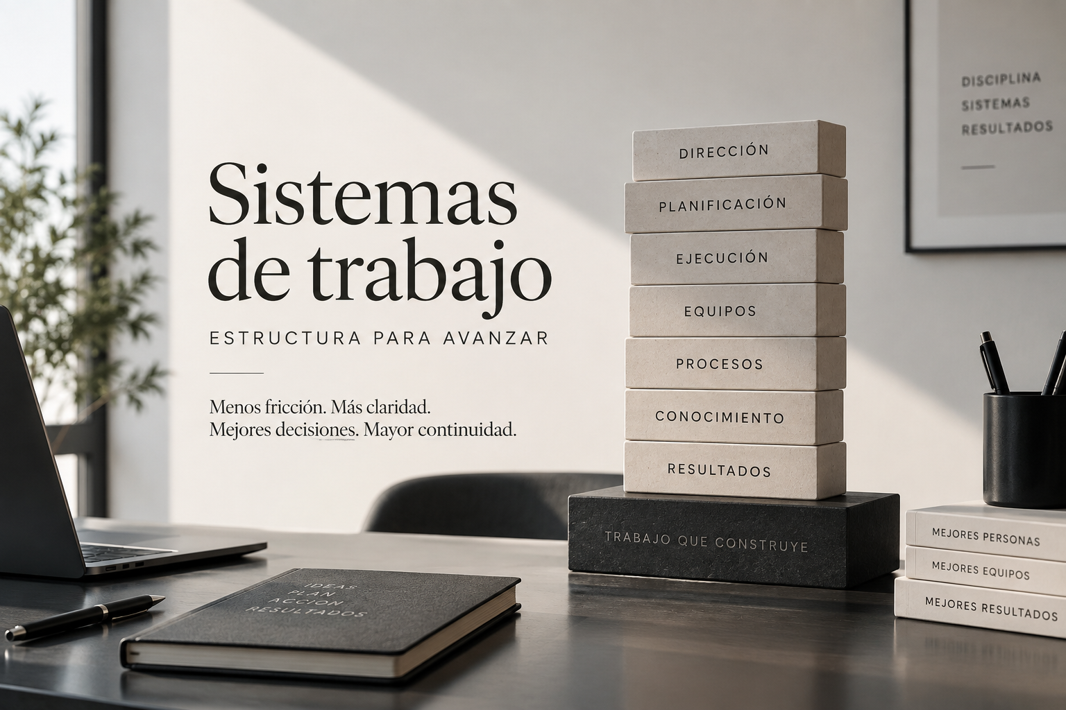 Sistemas de trabajo para organizar procesos, equipos y ejecución