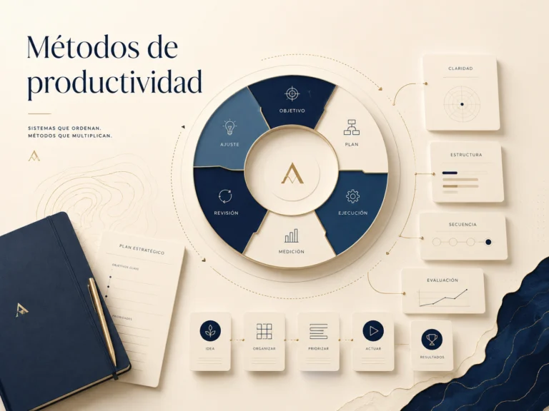 Métodos de productividad para organizar, priorizar, revisar y ejecutar el trabajo
